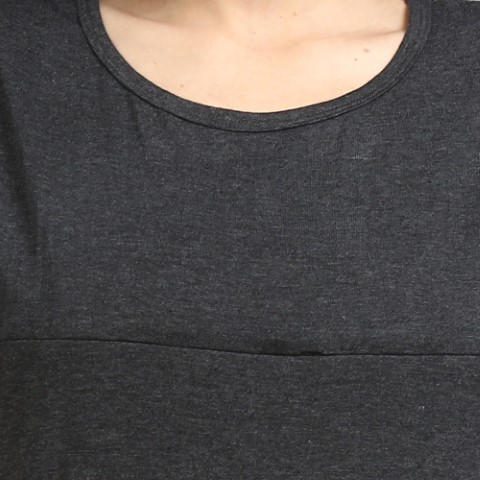 5 633 Women Pregnancy feeding Tshirt with Lightssaber Duel Printed Design