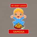 6 124 Women Pregnancy feeding tunic top with My Baby Love Samoosa Printed Design