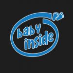 6 279 Women Pregnancy feeding tunic top with BabyInside Printed Design