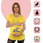 7 630 Women Pregnancy feeding Tshirt with Nextmoodswingin5minuts Printed Design
