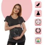 8 518 Women Pregnancy feeding Tshirt with Baby on board Printed Design