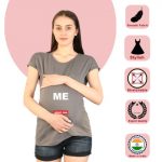 8 572 Women Pregnancy feeding Tshirt with MeMiniMe Printed Design