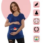 8 675 Women Pregnancy feeding Tshirt with Ganesha Printed Design