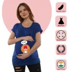 8 693 Women Pregnancy feeding Tshirt with Amma bene dosea Printed Design
