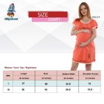 9 115 Women Pregnancy feeding tunic top with Baby calender Printed Design