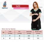 9 291 Women Pregnancy feeding tunic top with My baby love butter chiken Printed Design